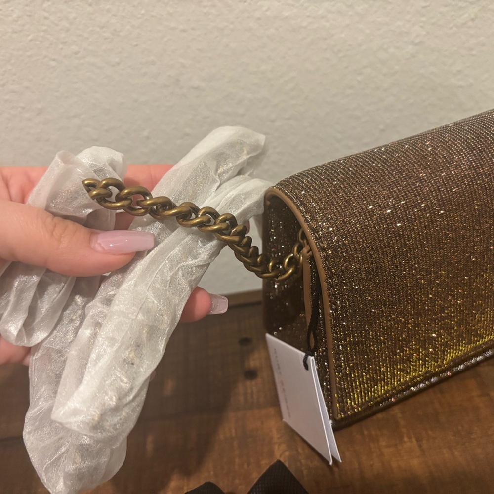 Kurt Geiger Glittering Brown Crossbody Bag - Picture 4 of 14